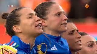 Womens European Qualifiers. Netherlands vs Italy 12072024 Dutch commentary