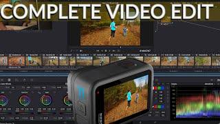 How to EDIT GOPRO FOOTAGE in DaVinci Resolve  A START to FINISH GUIDE