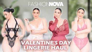 Valentines Day Lingerie Try-On  FASHION NOVA CURVE