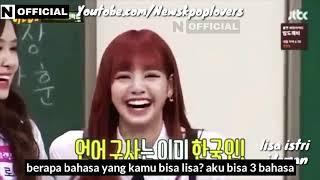 INDO SUB LISA disebut JENIUS?  bisa 4 bahasa sekaligus  momen lucu BLACKPINK 