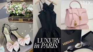 Luxury in Paris vlog Louis Vuitton CHANEL Celine Miu Miu.. Shopping spa day at Shangri La hotel