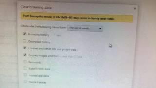 How to clear history Google Chrome for Windows 10