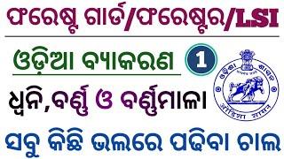 Odia Grammar  Dhwani Barna o barnamala  Odia Grammar for OSSSC Forest Guard Exam