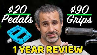 I rode $90 grips and two different pedals for one year How did they do?