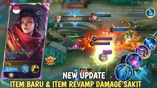 GAMEPLAY VALIR ITEM TERBARU REVAMP ‼️ LANGSUNG MVP - Mobile Legends