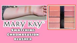 SWATCHING Mary Kay Chromafusion Contour and Blush  Pretty shades 