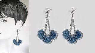 Джинсовые серьги своими руками. Мастер класс  Denim Earrings. DIY