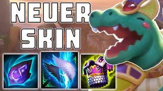 SMITE Sobek Support Der neue Skin ist wirklich nice  German Gameplay