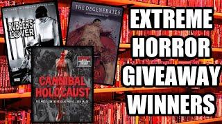 WINNERS OF THE EXTREME HORROR MOVIE GIVEAWAY