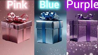 Choose  your gift  3 gift box challenge pink Blue &Purple #giftboxchallenge #chooseyourgift