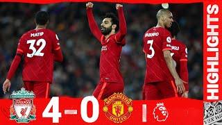 HIGHLIGHTS Liverpool 4-0 Manchester United  SALAH MANE & DIAZ RAMPANT AT ANFIELD
