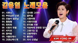 김용임 인기곡 모음 20곡 연속듣기김용임 트로트히트송35곡  Kim Yong Im BEST20 부초같은 인생 사랑님오늘이젊은날사랑아