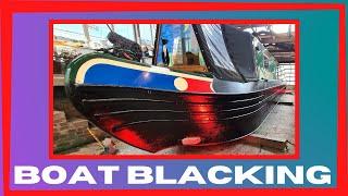 Boat Blacking at Tooleys Historic Boat Yard