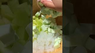 Making Melon Sago 