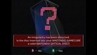 Nintendo GameCube Anti-Piracy Error