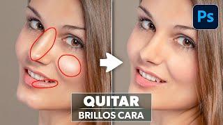 Cómo quitar brillos de la cara con Photoshop rápidamente ¡FÁCIL