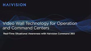 Video Wall Technology for Operation and Command Centers Webinar