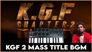 KGF - Chapter 2  Mass Title Bgm By Raj Bharath  Yash  Ravi Basrur  Prashanth Neel