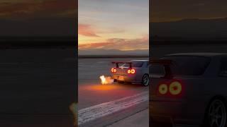 Does an RB sound better than a 2J? @schaefchen #nissan #r34 #GTR #RB26