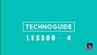 TechnoGuide Lesson - 4  Mechanical drawing method