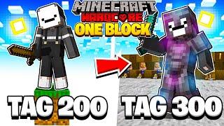 Ich Überlebe 300 Tage in ONE BLOCK Minecraft Hardcore