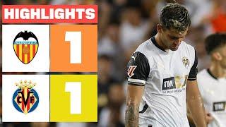 VALENCIA CF 1 - 1 VILLARREAL CF  HIGHLIGHTS LALIGA EA SPORTS