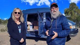 RETIRE CHEAP Live Well Van Life on SOCIAL SECURITY Living in a COZY 1996 Conversion Van