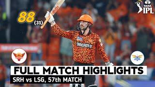 SRH vs LSG 57th Match IPL 2024 Highlights  IPL Highlights 2024  SRH vs LSG highlights today