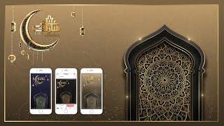 UCAPAN IDUL FITRI EID MUBARAK VIDEO BACKGROUND TEMPLATE GOLD VERSION FREE FILE ADOBE PREMIERE PRO