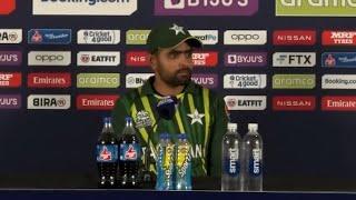 Babar Azam Pakistan Captain Post-Match Press Conference  India v Pakistan  T20 World Cup 2022