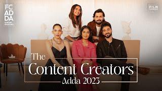 The Content Creators Adda 2023  Bhuvan Prajakta Niharika Raghav and Trinetra  Film Companion