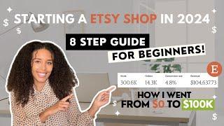 HOW TO START AN ETSY SHOP IN 2024  ETSY BEGINNER GUIDE  BUILD A 6 FIGURE ETSY STORE