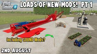 FARMING SIMULATOR 22 SOUND MODS?  LOADS of NEW MODS Pt 1  PS5 Review 2nd Aug 24.