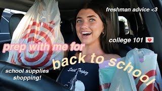 BACK TO SCHOOL PREP school supplies shopping freshmen advice first college apartment