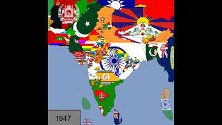 The History of India in Flags 1320-2023