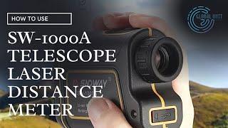 How to Use SNDWAY SW-1000A Telescope Laser Distance Meter Golf Range Finder 1000M