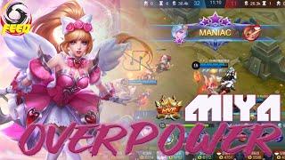 MIYA HYPER CARRY  BEST BUILD EVER 2021  HIGH SPEED ATTACK  ENEMY AUTO SURRENDER - MOBILE LEGEND