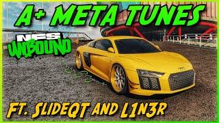 A+ R8 Drift Racing - Meta Tunes - FT. SlideQT & L1n3r - RACE FOOTAGE - Need for Speed Unbound