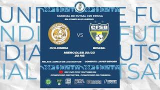  COLOMBIA vs BRASIL  Mundial de Futsal C-20 - Comodoro Rivadavia