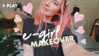 24hr TRANSFORMATION from Basic to E-Girl  ft. Inkbox Tattoos