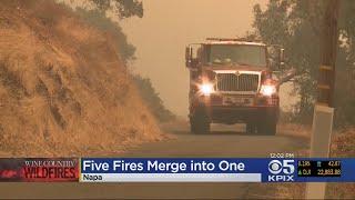 Multiple Napa County Wildfires Merging Into Nuns Fire