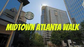 Walking Atlanta  Exploring Midtown to Piedmont Park via Peachtree St NE  October 2023