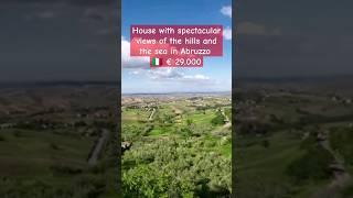 Property for sale in Italy Abruzzo with spectacular sea and hill views town near the coast