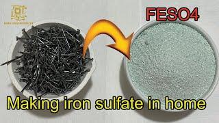 How to make iron sulfate FESO4 in Home.For Gold dropping .Gold Recovery.