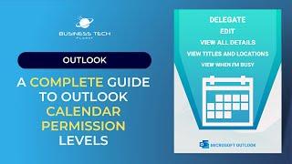 A COMPLETE guide to Outlook calendar permission levels