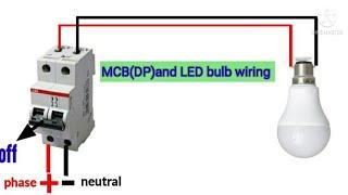 2 Pole MCB  DP Wiring Connection