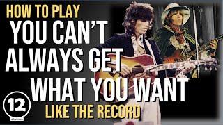 You Cant Always Get What You Want - The Rolling Stones  Guitar Lesson