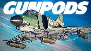 F-4E Phantom GUNPODS & Mig-21 Furball Dogfight  Digital Combat Simulator  DCS 