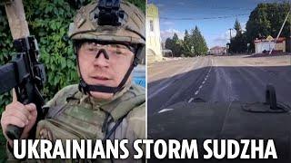 Ukrainian soldier walks past dead enemy troops & says key Russian town captured…despite Putin claims