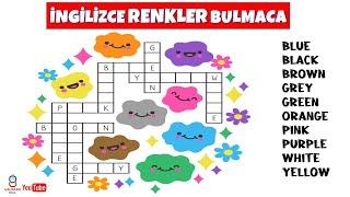 İNGİLİZCE RENKLER BULMACA